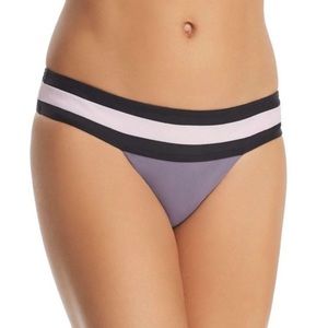 PilyQ Amethyst Color Block Banded Full Swim Bottom